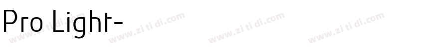 Pro Light字体转换